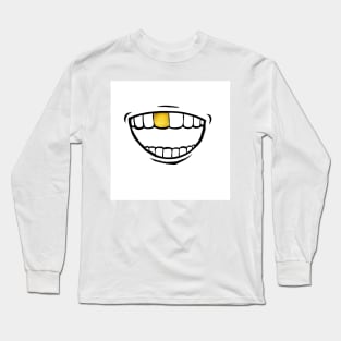 Golden Tooth ,Trendy Mask Long Sleeve T-Shirt